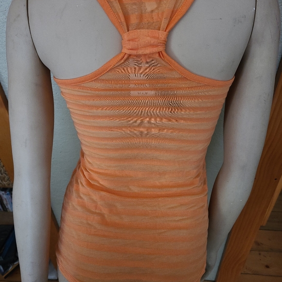 Women's Racer Back Burnout Striped Tank sz. XS - Picture 2 of 4